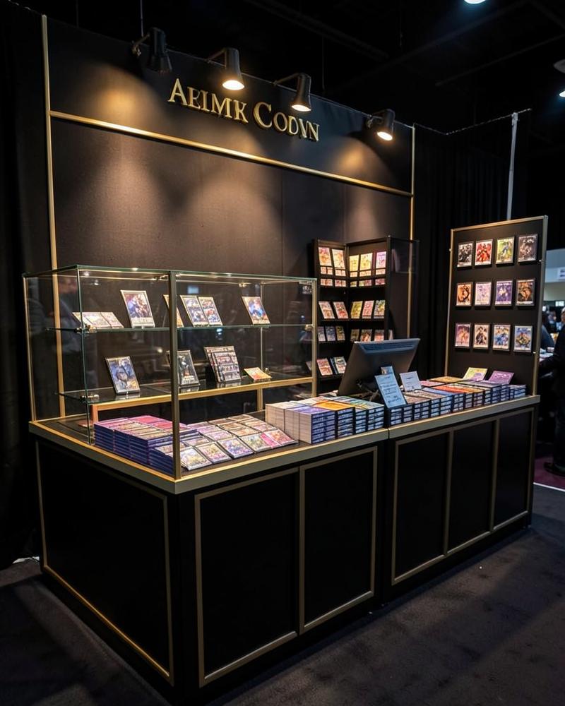 Crystal Cards booth at a trading card show